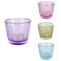 Teelichtglas - Ca. 8 X 6,5 Cm - 1 Stück