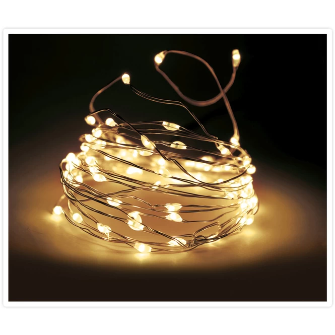 20er LED-Lichterdraht - Ca. 95 Cm - Verschiedene Farben 2 20er LED-Lichterdraht - Ca. 95 Cm - Verschiedene Farben – Bild 2
