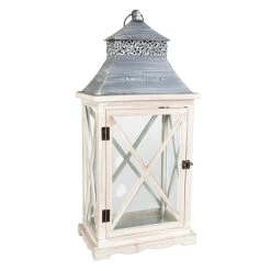 Laterne - Aus Holz - 23 X 14 X 44 Cm