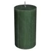 Stumpenkerze - Rustic - Ca. 7 X 13 Cm - Dunkelgrün
