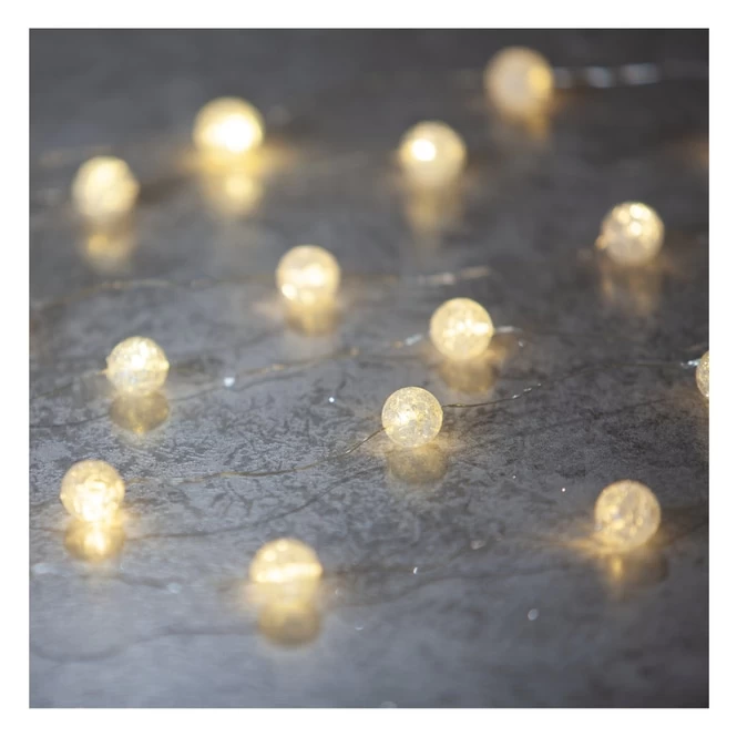 20er LED-Lichterkette - Kugeln - 220 Cm 2 20er LED-Lichterkette - Kugeln - 220 Cm – Bild 2