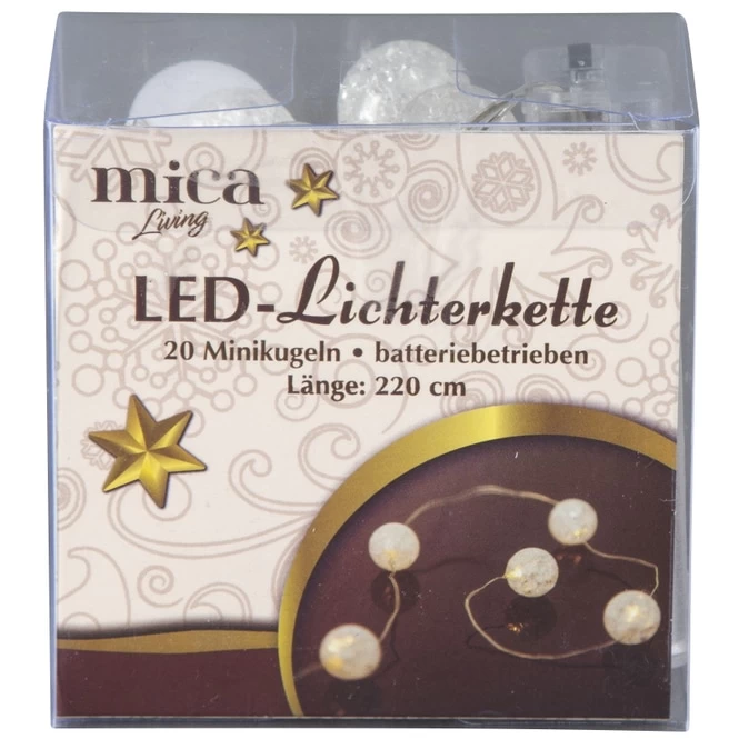 20er LED-Lichterkette - Kugeln - 220 Cm 1 20er LED-Lichterkette - Kugeln - 220 Cm