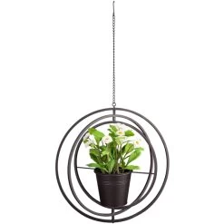 Blumenampel - Ca. 39 X 13 X 76,5 Cm - Schwarz