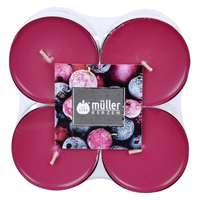 Maxi-Teelichter - Ø = Ca. 5,5 Cm - 8 Stück - Wildbeere 1 Maxi-Teelichter - Ø = Ca. 5,5 Cm - 8 Stück - Wildbeere