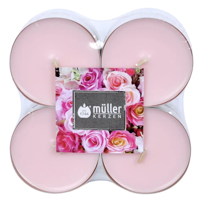 Maxi-Teelichter - Ø = Ca. 5,5 Cm - 8 Stück - Rose 1 Maxi-Teelichter - Ø = Ca. 5,5 Cm - 8 Stück - Rose