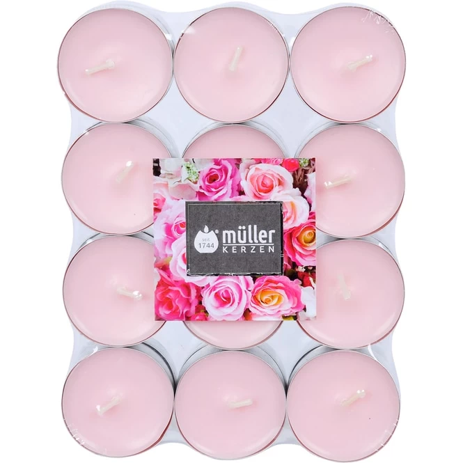 24 Duftteelichte - Rose 1 24 Duftteelichte - Rose