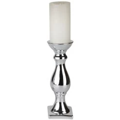 Kerzenständer - Aus Keramik - Ca. 9 X 9 X 26,5 Cm