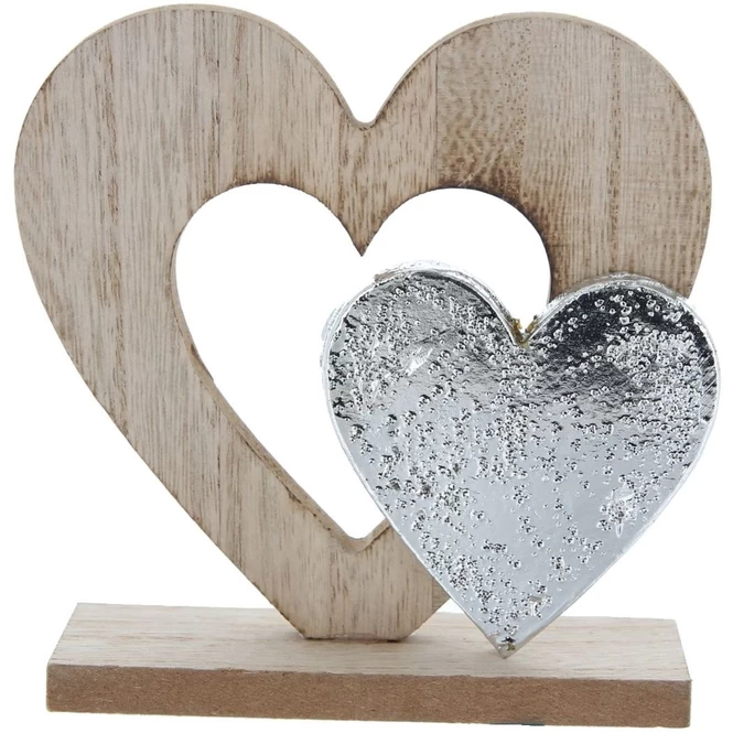 Standdeko - Herzen - 13,5 X 5 X 17 Cm 1 Standdeko - Herzen - 13,5 X 5 X 17 Cm