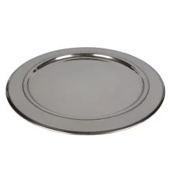 Dekoteller - Aus Edelstahl - Ø = Ca. 39 Cm