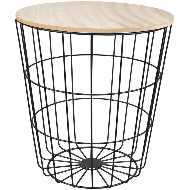 Beistelltisch - Ø = Ca. 39 Cm - Schwarz 2 Beistelltisch - Ø = Ca. 39 Cm - Schwarz – Bild 2