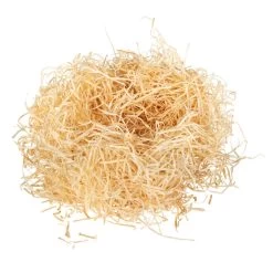 Dekostroh - Aus Holz - Ca. 26 X 11 X 4 Cm