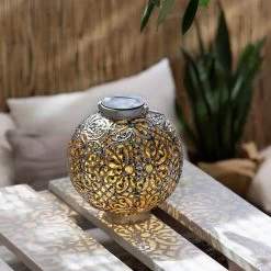 LED-Solarlaterne - Ca. 20,5 X 20,5 X 32,5 Cm - 1 Stück 6 LED-Solarlaterne - Ca. 20,5 X 20,5 X 32,5 Cm - 1 Stück -Dekorieren Verkauf Geschäft 214176 4016096374105 mica living laterne mit solar led lifestyle