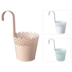 Pflanztopf Zum Hängen - Spitze - 14 X 10 X 12,5 Cm - Verschiedene Farben -Dekorieren Verkauf Geschäft 214292 214294 0