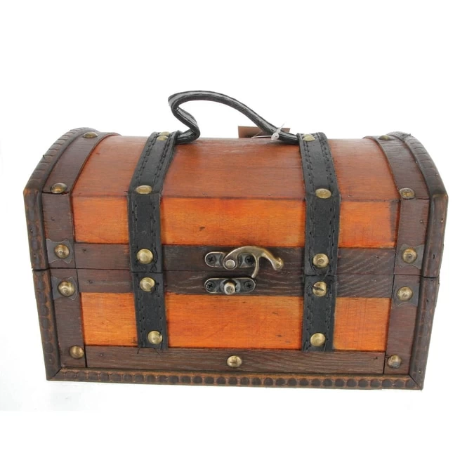 Truhe - M - Rotbraun - Aus Holz - Ca. 22 X 15 X 13,5 Cm 1 Truhe - M - Rotbraun - Aus Holz - Ca. 22 X 15 X 13,5 Cm