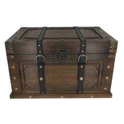 Truhe - XS - Dunkelbraun - Aus Holz - Ca. 30 X 17 X 17 Cm