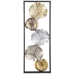 Wanddeko - Seerosenblätter - 30 X 3 X 84 Cm