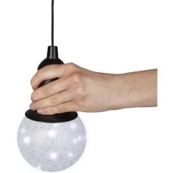 LED-Kugel - Ø = Ca. 10 Cm - Silber