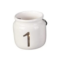 Teelichthalter - Advent - Aus Keramik - Ca. 7,5 X 7,5 X 7 Cm - 4 Stück -Dekorieren Verkauf Geschäft 218266 3