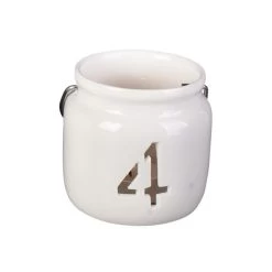 Teelichthalter - Advent - Aus Keramik - Ca. 7,5 X 7,5 X 7 Cm - 4 Stück -Dekorieren Verkauf Geschäft 218266 6