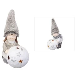 Winterkind - Aus Terrakotta - Ca. 15,5 X 10 X 24 Cm - 1 Stück