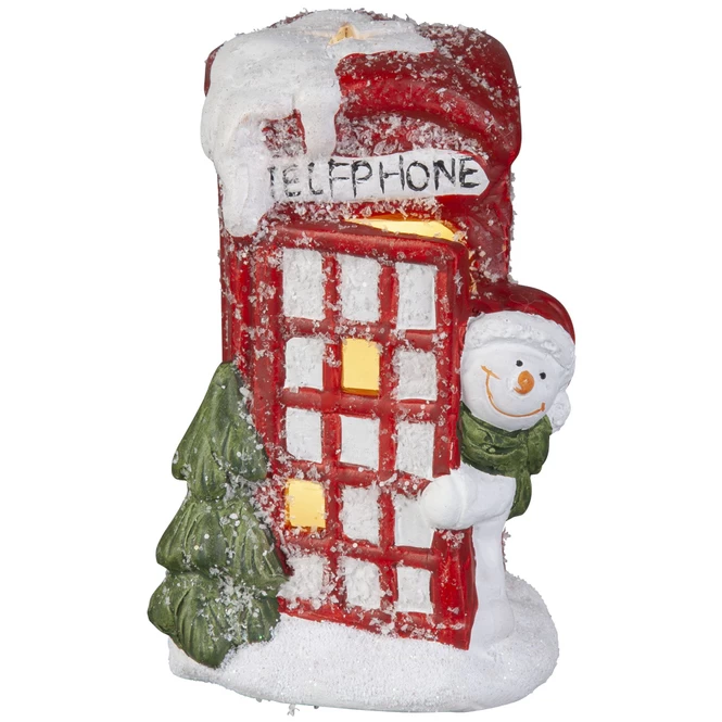 LED-Schneemann - Aus Keramik - Ca. 9 X 8,5 X 14,5 Cm 1 LED-Schneemann - Aus Keramik - Ca. 9 X 8,5 X 14,5 Cm