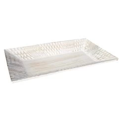 Dekoteller - Blätter - Aus Holz - Ca. 35 X 19 X 4 Cm