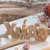 Deko-Schriftzug - XMAS - Aus Holz - Ca. 26 X 2 X 12 Cm