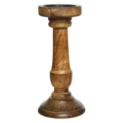 Kerzenständer - Aus Holz - Ca. 11 X 25 Cm - 1 Stück