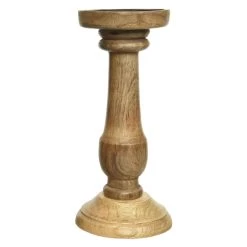 Kerzenständer - Aus Holz - Ca. 11 X 25 Cm - 1 Stück -Dekorieren Verkauf Geschäft 2190402 3 neu