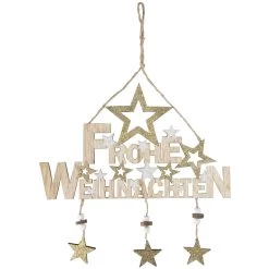 Dekohänger - Frohe Weihnachten - Aus Holz - Ca. 30 X 44 Cm