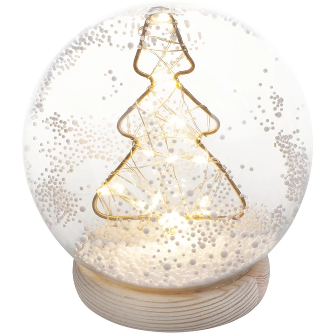 LED-Kugel - Baum - Aus Glas - Ø = Ca. 15 Cm 2 LED-Kugel - Baum - Aus Glas - Ø = Ca. 15 Cm – Bild 2