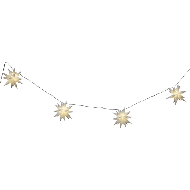 10er LED-Lichterkette - Sterne - 12 X 500 Cm - Weiß 1 10er LED-Lichterkette - Sterne - 12 X 500 Cm - Weiß