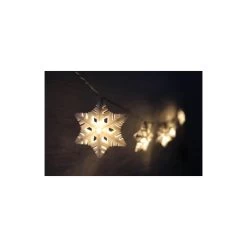 10er LED-Lichterkette - Schneeflocken - 180 Cm -Dekorieren Verkauf Geschäft 219376 3