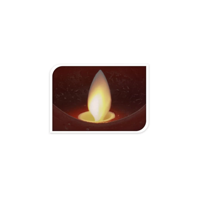 LED-Kerze - Aus Echtwachs - Ca. 7 X 15 Cm - Rot 1 LED-Kerze - Aus Echtwachs - Ca. 7 X 15 Cm - Rot