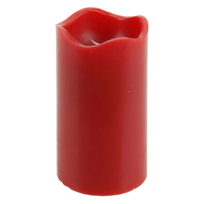 LED-Kerze - Aus Echtwachs - Ca. 7 X 13 Cm - Rot 2 LED-Kerze - Aus Echtwachs - Ca. 7 X 13 Cm - Rot – Bild 2