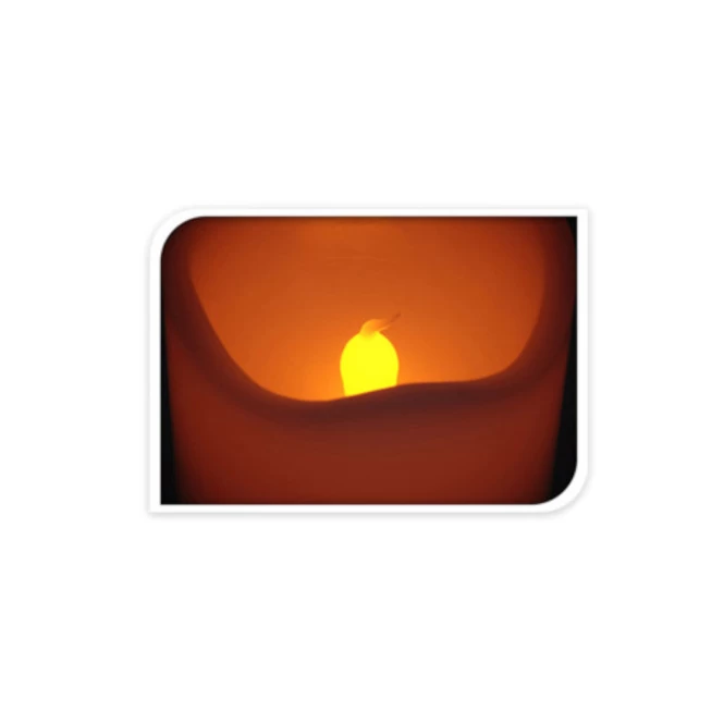 LED-Kerze - Aus Echtwachs - Ca. 7 X 13 Cm - Rot 1 LED-Kerze - Aus Echtwachs - Ca. 7 X 13 Cm - Rot