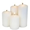 Stufenkerzen - Ø = Ca. 5 Cm - 4 Stück - Weiß