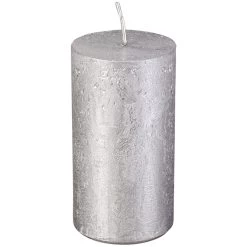Stumpenkerze - Nova - Ca. 6 X 11 Cm - Grau -Dekorieren Verkauf Geschäft 222676 1