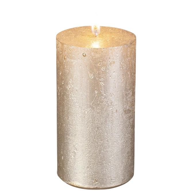 Stumpenkerze - Nova - Ca. 6 X 11 Cm - Gold 3 Stumpenkerze - Nova - Ca. 6 X 11 Cm - Gold – Bild 3