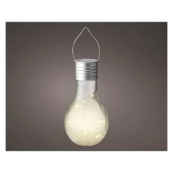 LED-Solarglühbirne - Aus Glas - Ca. 9 X 17 Cm