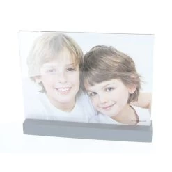 Bilderrahmen - Mit Grauem Holzfuß - Format 13 X 18 Cm