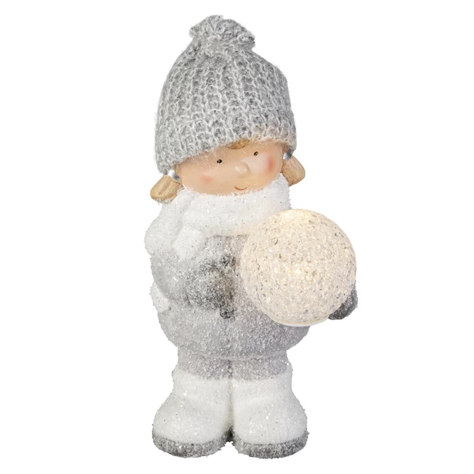 Winterkind - Aus Terrakotta - Ca. 12,5 X 11,5 X 23 Cm - 1 Stück 2 Winterkind - Aus Terrakotta - Ca. 12,5 X 11,5 X 23 Cm - 1 Stück – Bild 2