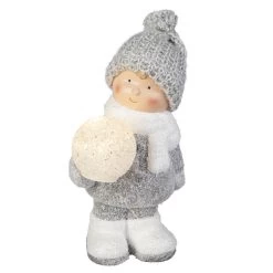 Winterkind - Aus Terrakotta - Ca. 12,5 X 11,5 X 23 Cm - 1 Stück 6 Winterkind - Aus Terrakotta - Ca. 12,5 X 11,5 X 23 Cm - 1 Stück -Dekorieren Verkauf Geschäft 228683 2