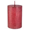 Stumpenkerze - Polar - Ca. 7 X 10 Cm - Rot