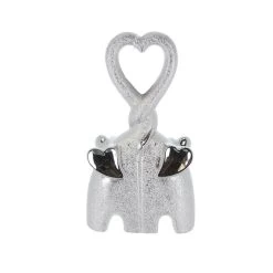 Elefantenpärchen Silber - Ca. 17,5 X 6,5 X 30 Cm
