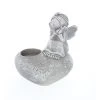 Grabteelichthalter Engel - Aus Polyresin - Ca. 14,5 X 12,5 X 14,5 Cm