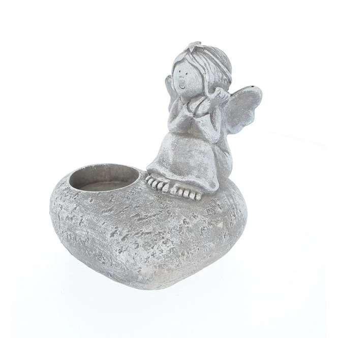 Grabteelichthalter Engel - Aus Polyresin - Ca. 14,5 X 12,5 X 14,5 Cm 1 Grabteelichthalter Engel - Aus Polyresin - Ca. 14,5 X 12,5 X 14,5 Cm