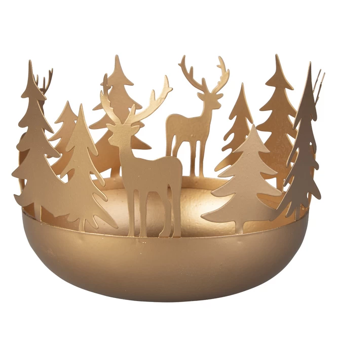 Dekoschale - Hirsche - Ø = Ca. 13 Cm 1 Dekoschale - Hirsche - Ø = Ca. 13 Cm