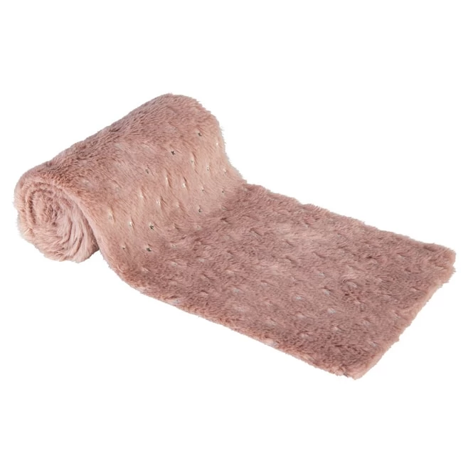 Tischläufer - Fell - Ca. 140 X 15 Cm - Rosa 1 Tischläufer - Fell - Ca. 140 X 15 Cm - Rosa