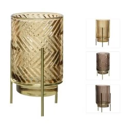 Teelichtglas - Ca. 9 X 15,5 Cm - 1 Stück - Braun 8 Teelichtglas - Ca. 9 X 15,5 Cm - 1 Stück - Braun -Dekorieren Verkauf Geschäft 230015 8720093381238 kaemingk teelichthalter auf fuss 00